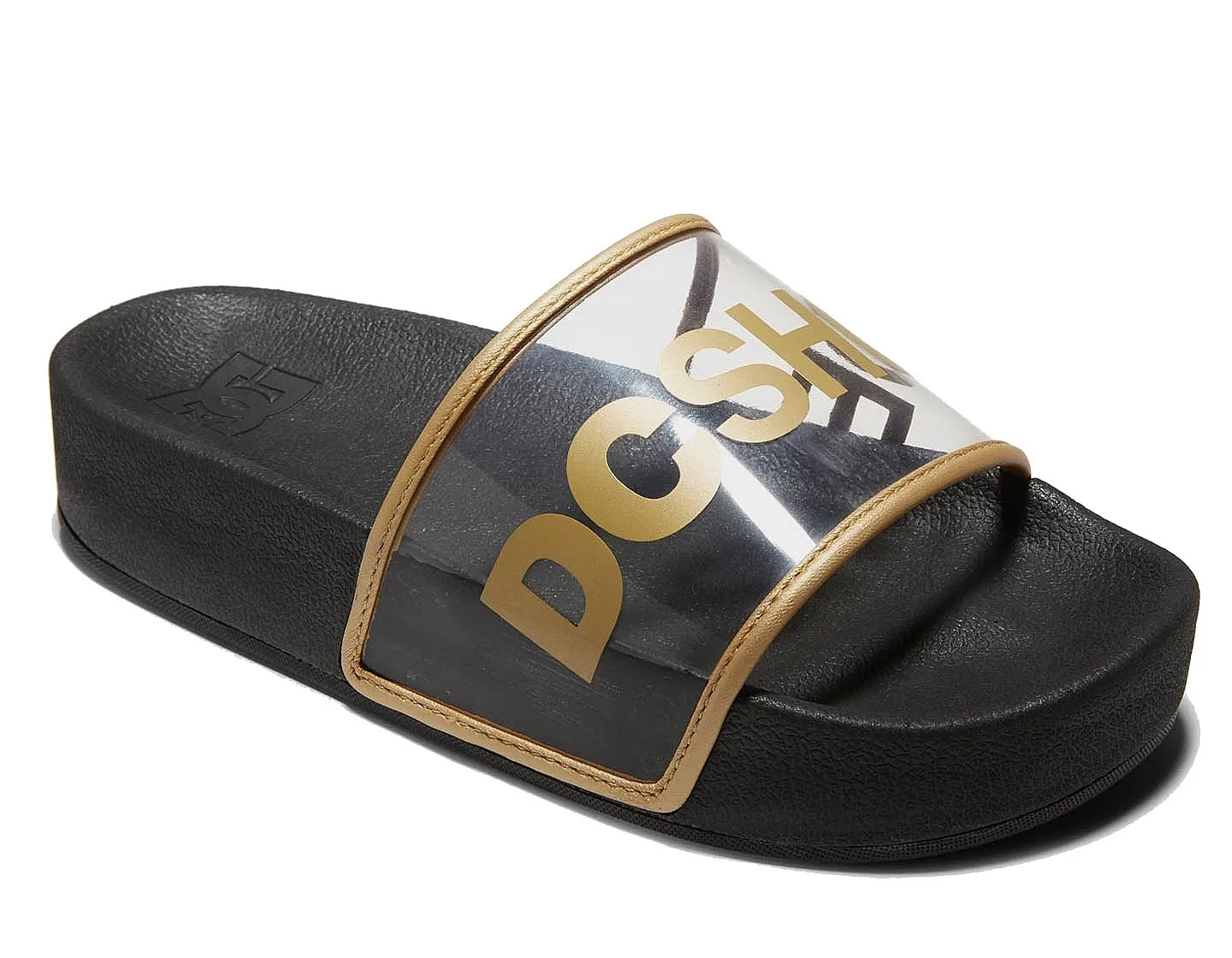 zapatos DC DC Slide Platform SE - BG3/Black/Gold - women´s