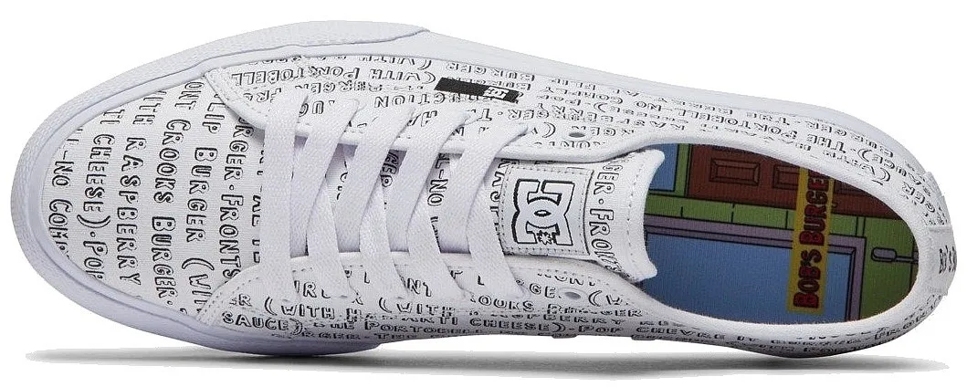 zapatos DC DC X Bobs Burgers Manual - HMT/White/Multi