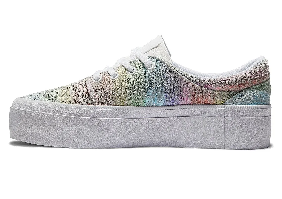 zapatos DC Trase Platform - TRW/White/Rainbow - women´s