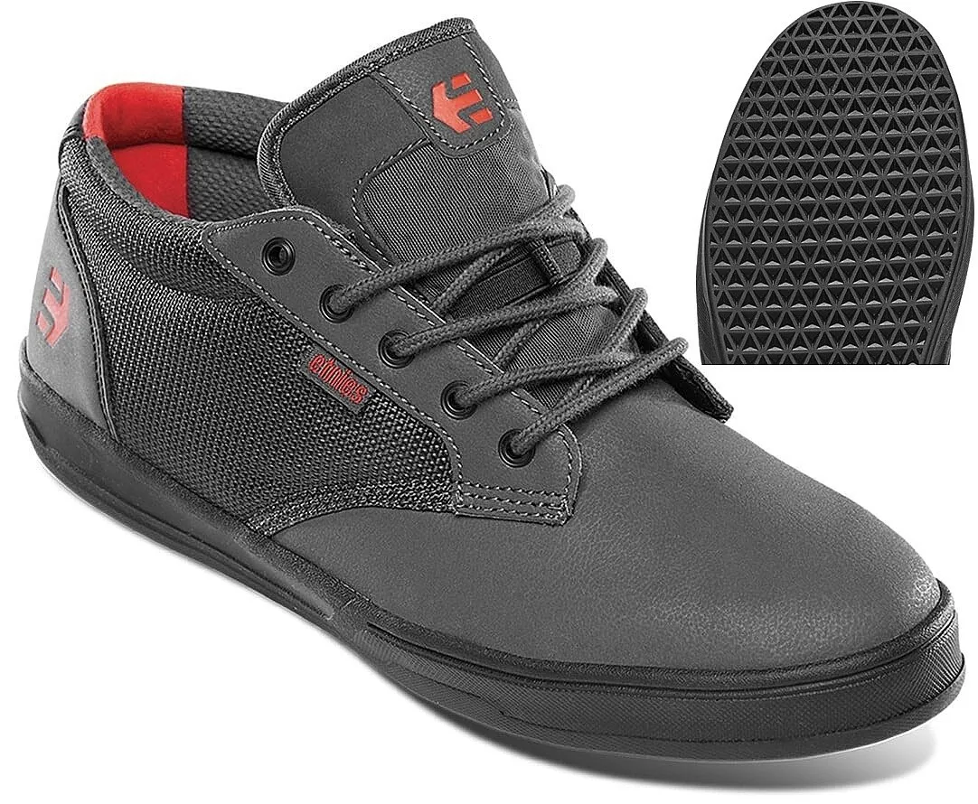 zapatos Etnies Jameson Mid Crank - Dark Grey/Black/Red - men´s